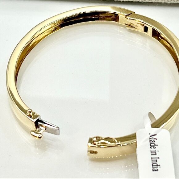 14k Gold Solid Hinged Bangle, brand new - Picture 11 of 12